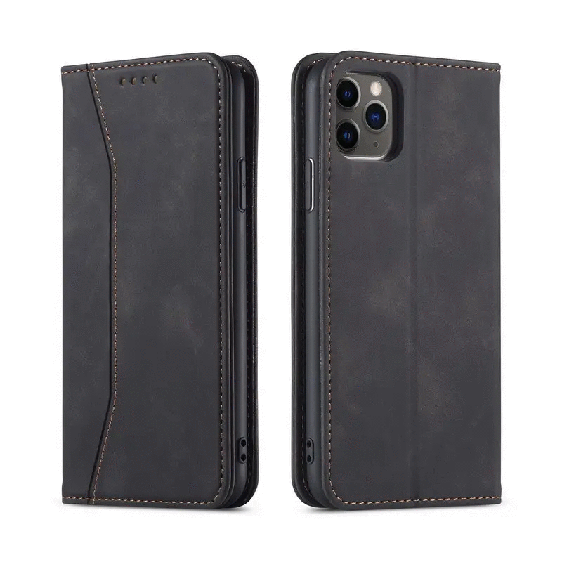 Læder Cover med Pung til iPhone 14